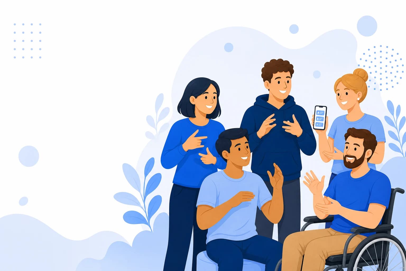 Diverse learners practising Auslan together with the Auslearn app